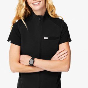 Figs On-shift black vest Large New With Tags and Box